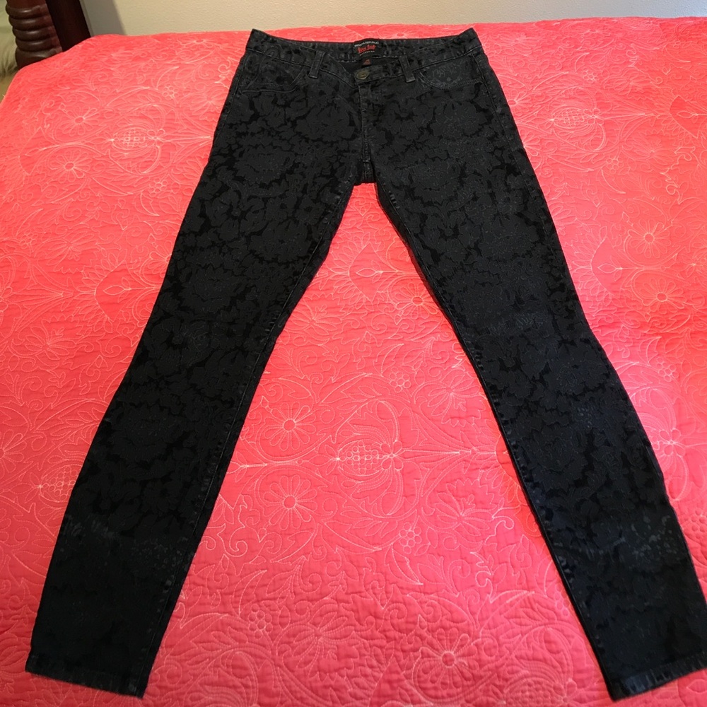Banana Republic jacquard black jeans
